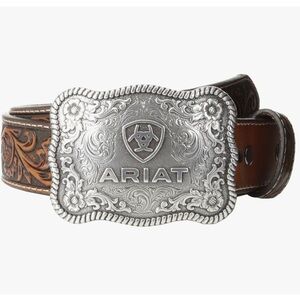 NVW 36 ARIAT Men's Straight Floral Buckle Belt